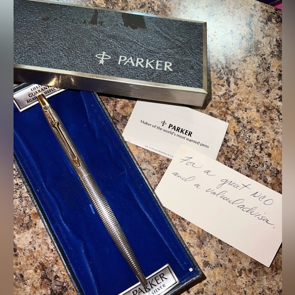 Parker Sterling Silver Ballpoint pen with Box - Picture 3 of 6